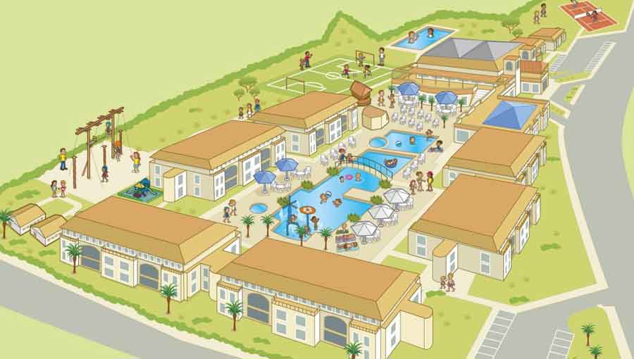 TUI Holiday Village Menorca resort map