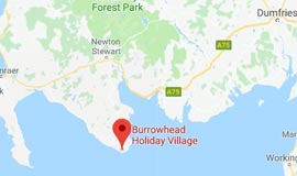 map of burrowhead holiday village newton stewart scotland