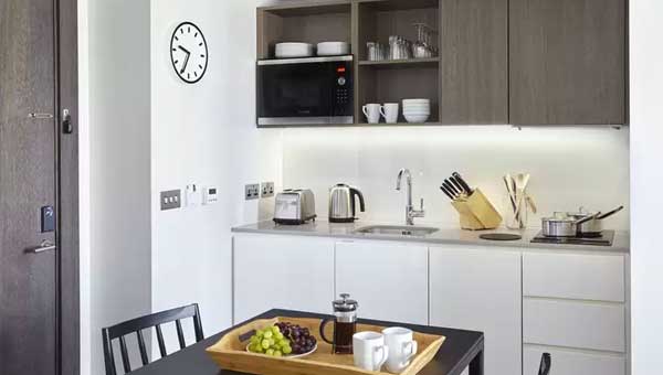 Staybridge Suites Vauxhall Kitchen