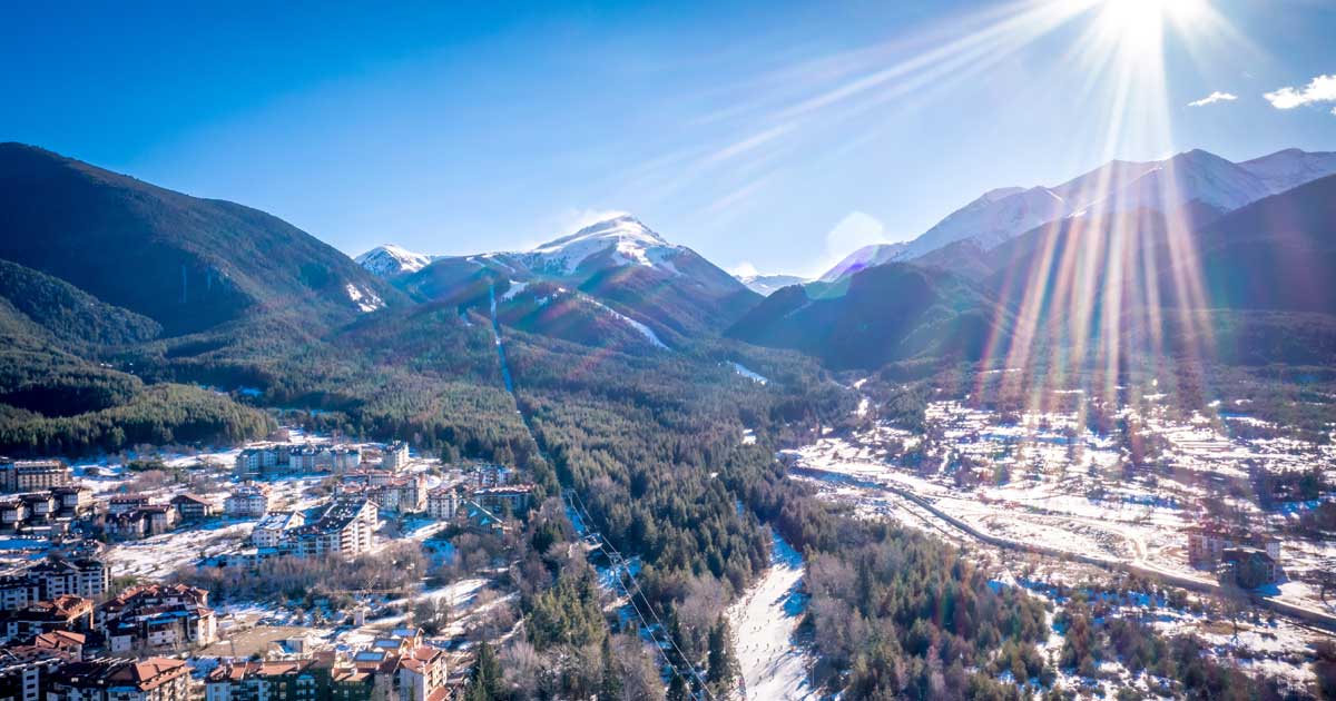 Decorative background image for Bankso Bulgaria Ski Holidays