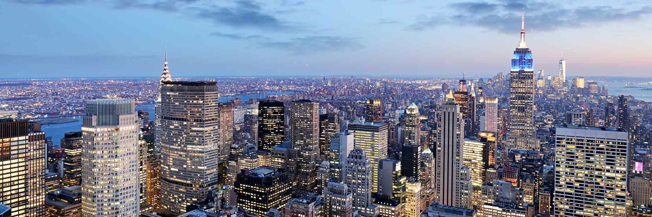 Decorative background image for New York City Skyline