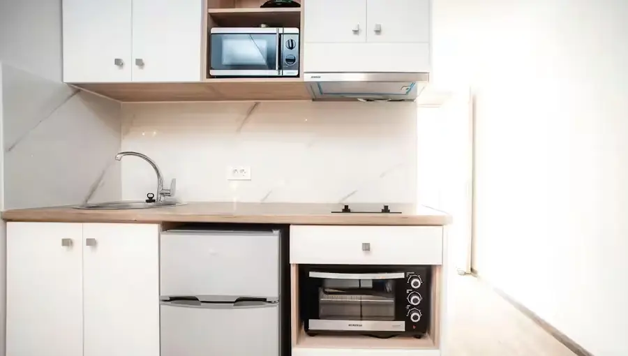 Planet Studios and Apartments Kitchen