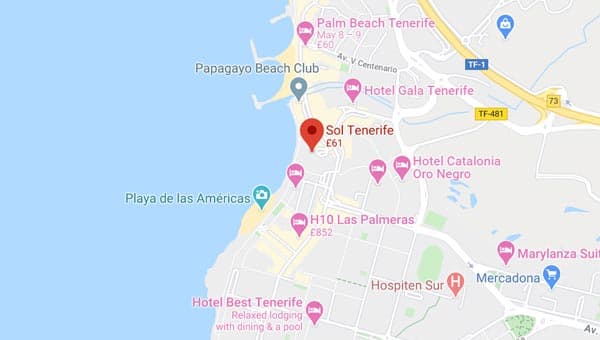 Sol Tenerife Map