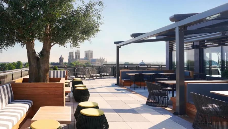Rooftop Restaurant and Bar at Malmaison York Hotel