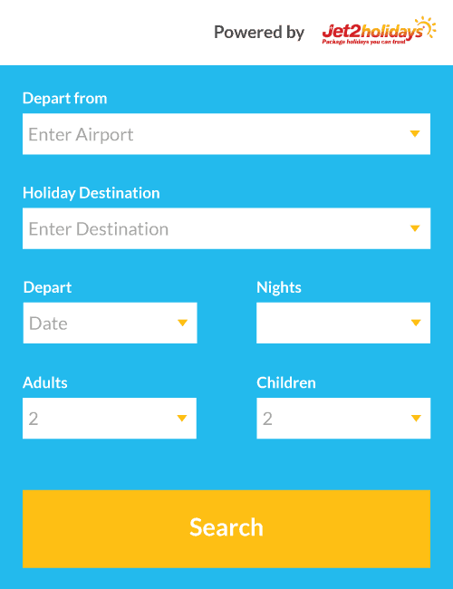 Jet2 holiday search