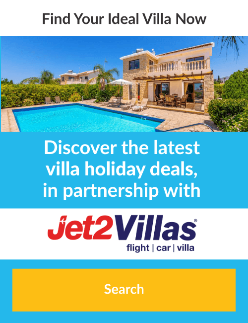 Search for your next holiday with Jet2Villas