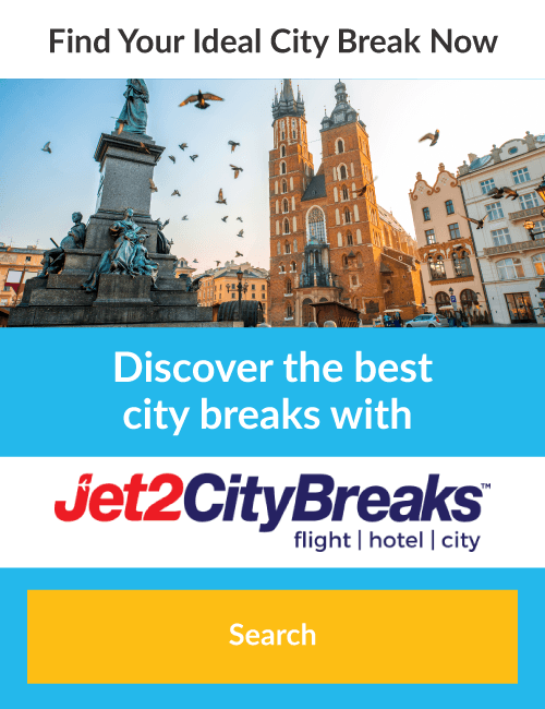 book your next city break with Jet2