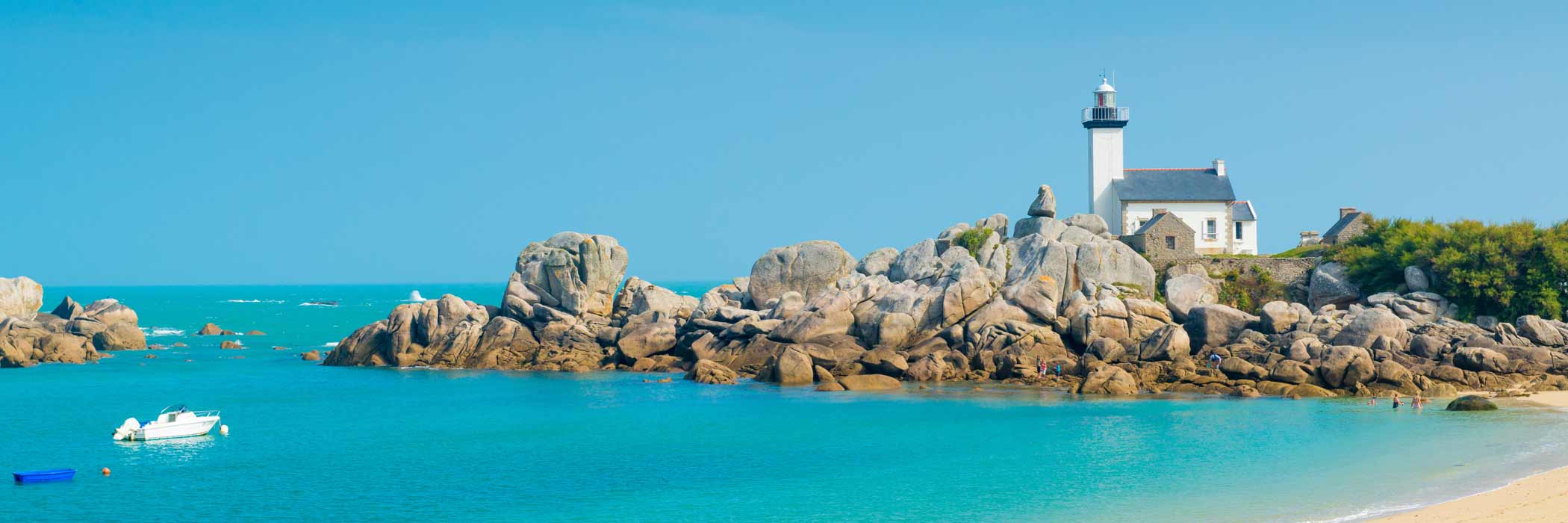 Pontusval Beach in Brittany Pontusval Beach in Brittany