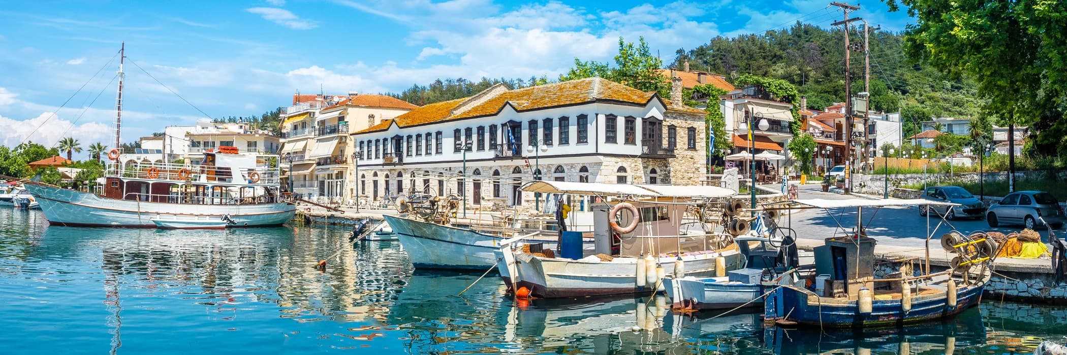 Port town of Limenas on the island of Thassos