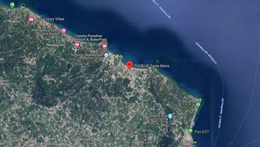 TUI BLUE Zante Maris Map