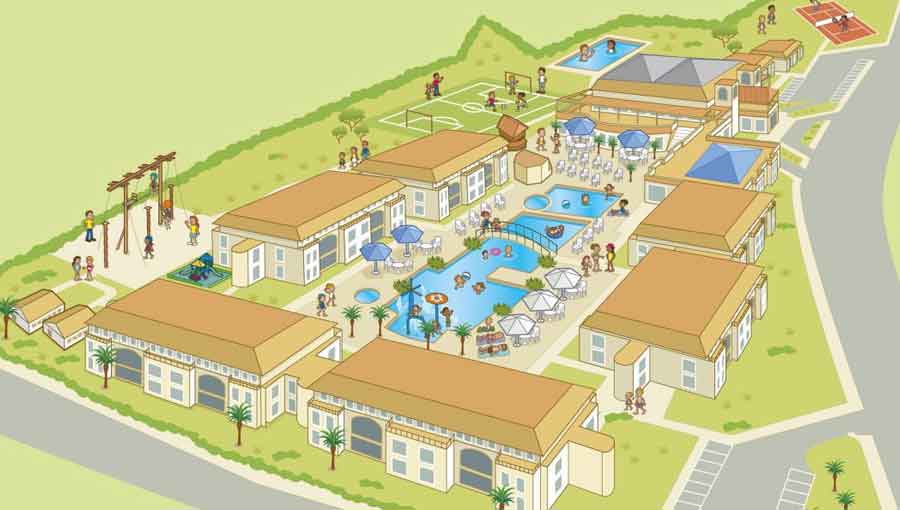 Holiday Village Menorca Site Map