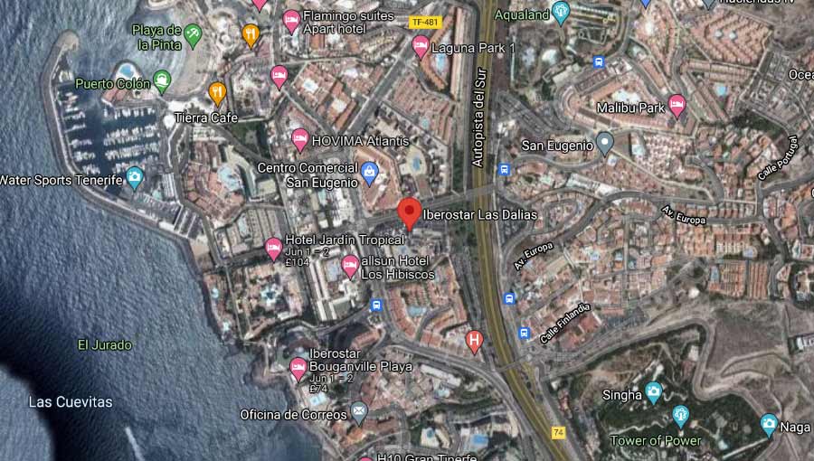 Iberostar Las Dalias Map