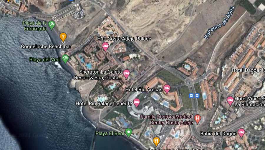 Tivoli La Caleta Tenerife Resort Map