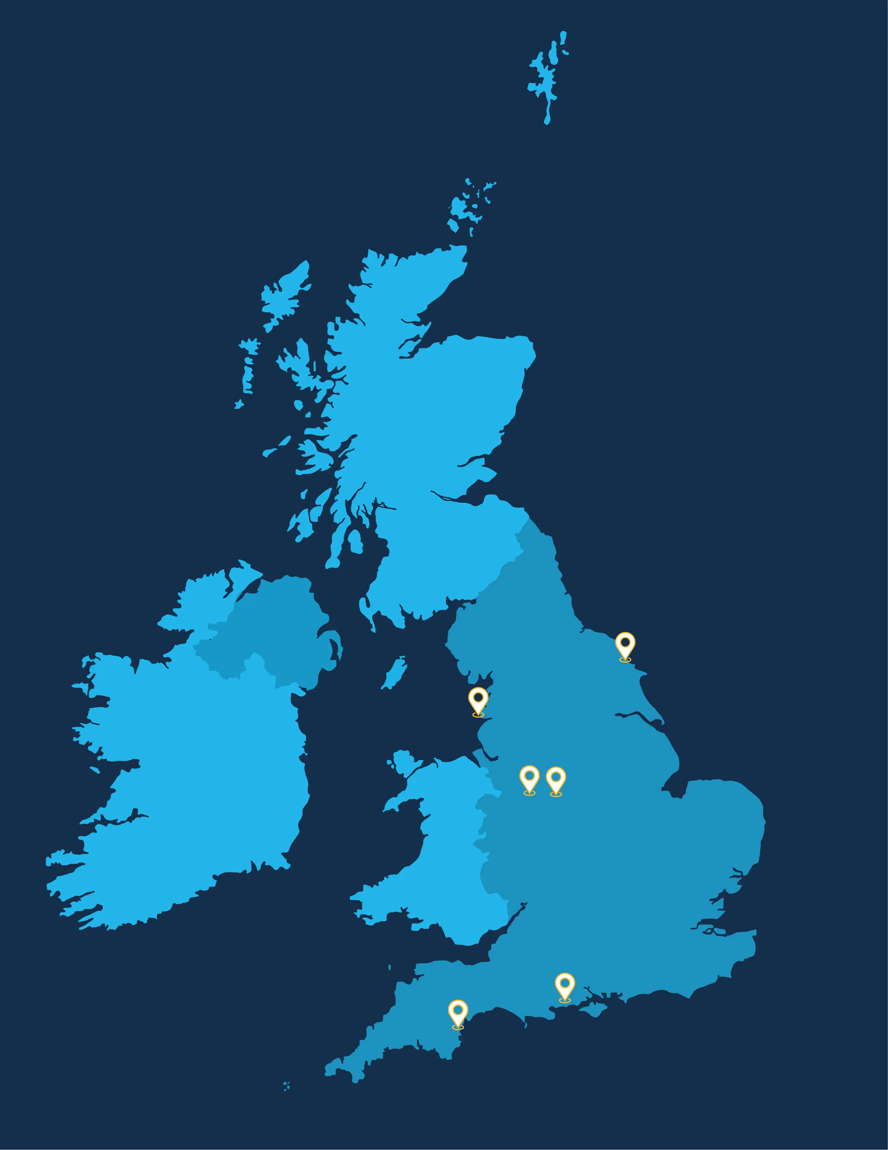 UK water parks map