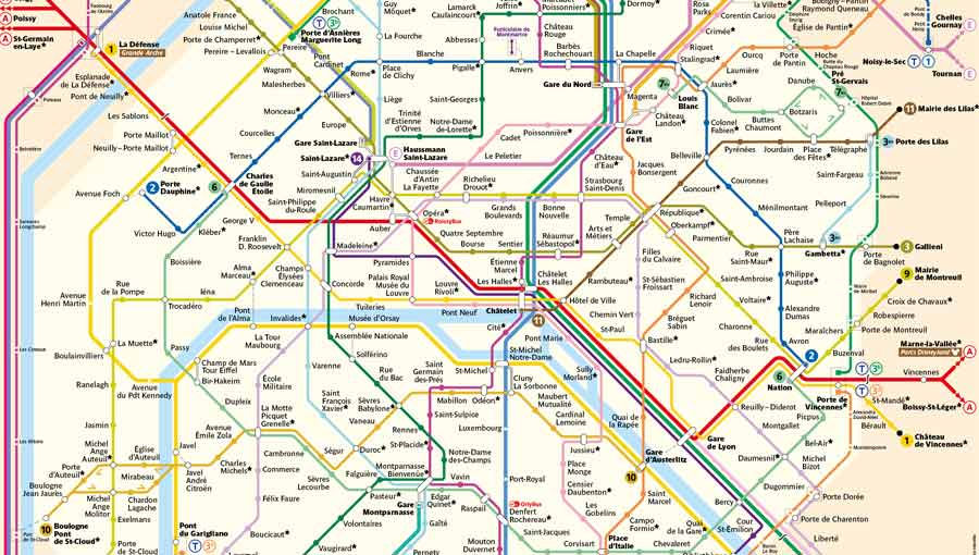 Paris Metro Map