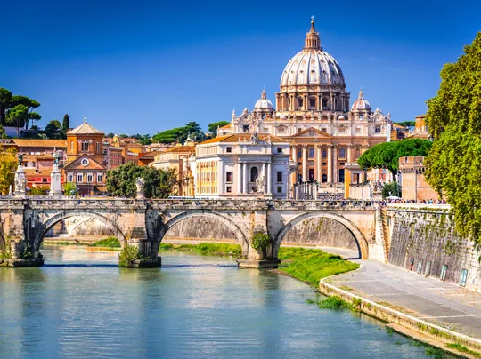 Vatican City and River Tiber Rome