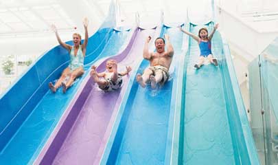 Haven Devon cliffs holiday park water slide