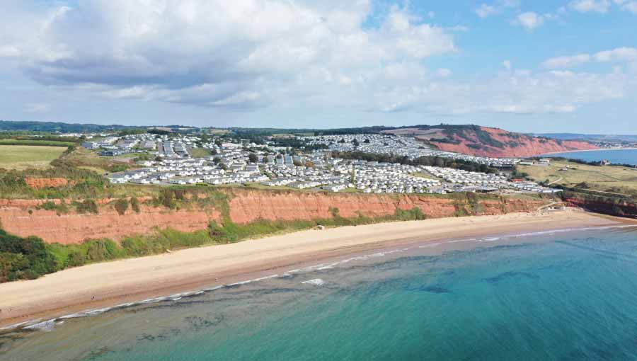 Haven Devon Cliffs Holiday Park beach