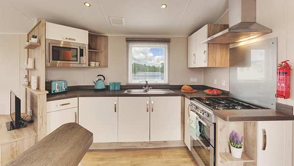 Parkdean Landguard Holiday Park Maple Caravan Kitchen