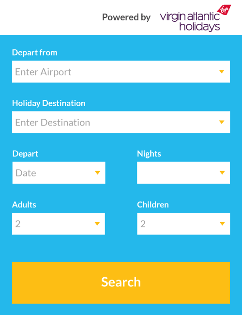Holiday search with Virgin Holidays