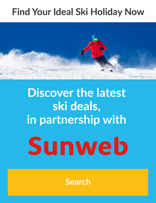 Ski holiday search with Sunweb
